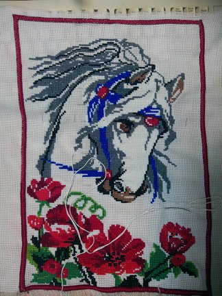 Лошадь в маках №27409