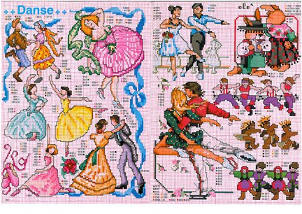 Схемы вышивки на тему «балет, танец» №32805