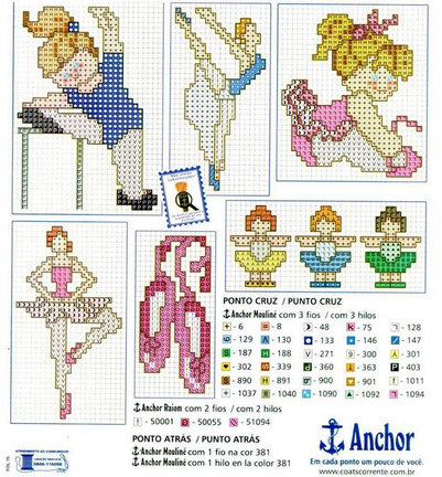 Схемы вышивки на тему «балет, танец» №33437