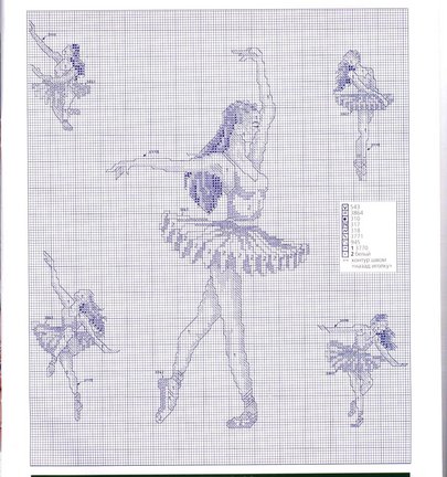 Схемы вышивки на тему «балет, танец» №33485