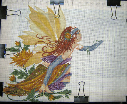 Фея Хризантем из журнала «Вышиваю крестиком» №36440