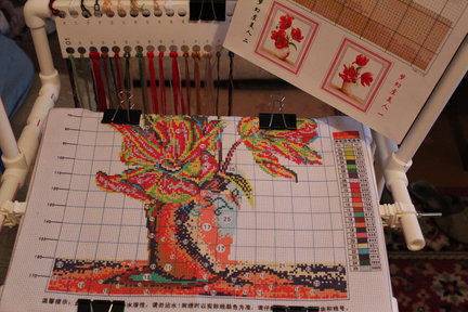 Моя первая работа. Набор для вышивки «Маки». №37054