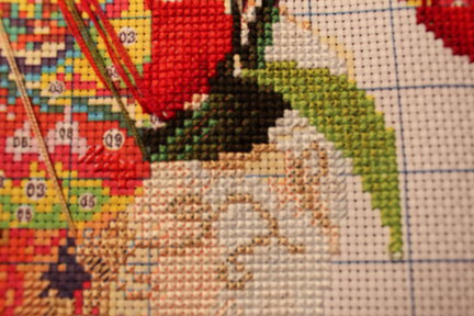 Моя первая работа. Набор для вышивки «Маки». №39029