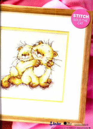 Схема котов на рубашку №39224