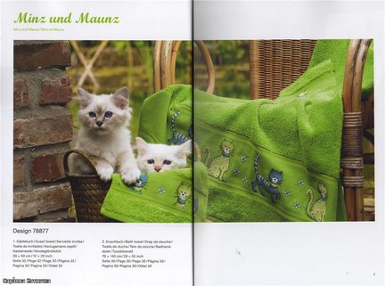 Схема котов на рубашку №39542