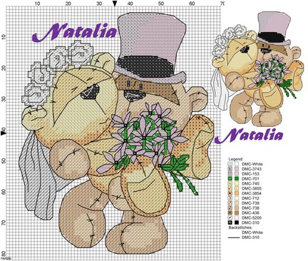 Делюсь схемами мишек №39648