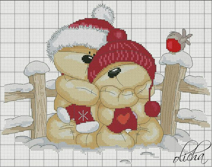 Делюсь схемами мишек №39818