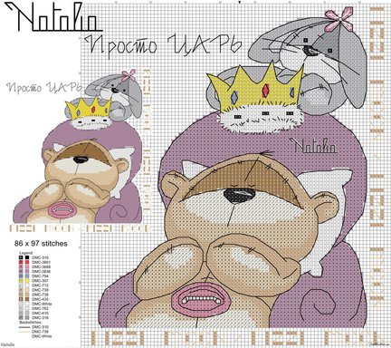 Делюсь схемами мишек №39825