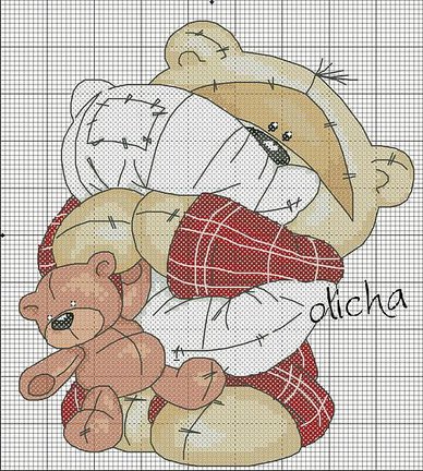 Делюсь схемами мишек №39826