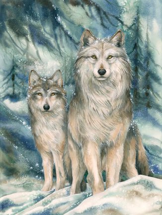 Волки (собираем картинки) №39841