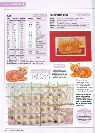 Схема котов на рубашку №39880