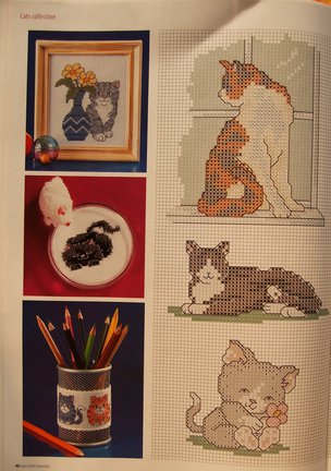 Схема котов на рубашку №39882