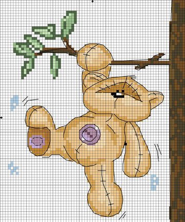 Делюсь схемами мишек №39991