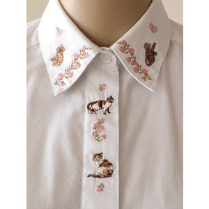 Схема котов на рубашку №40127