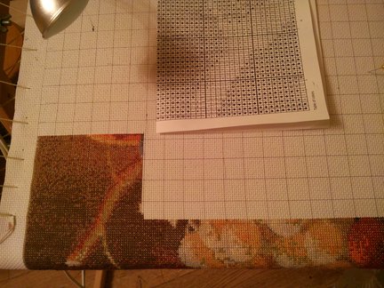 Мой натюрморт с виноградом (процесс) №40324