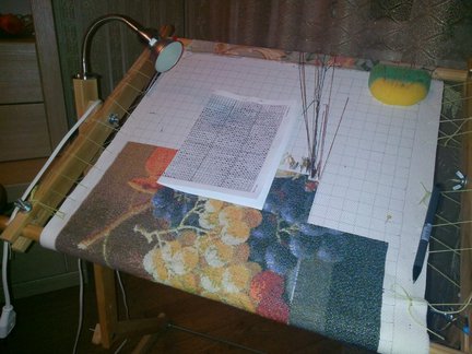 Мой натюрморт с виноградом (процесс) №40326