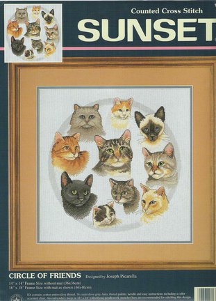 Схема котов на рубашку №42024