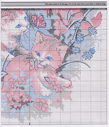 Схема котов на рубашку №42032