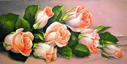 Оранжевые розы №43577