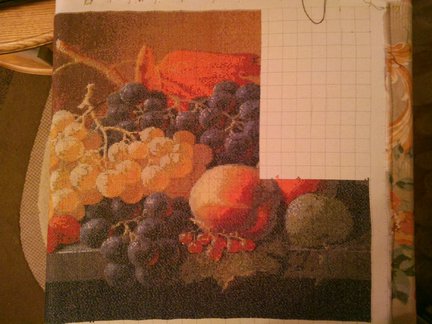 Мой натюрморт с виноградом (процесс) №46373