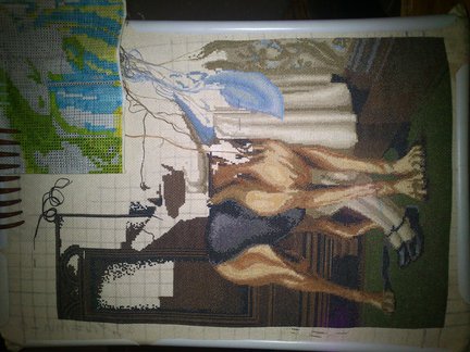 Процесс вышивки «Час воспитания» от производителя Luca-s №46970