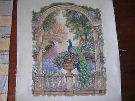 Мой процесс вышивки «Великолепный павлин» №47057