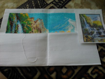 Водопад (исполнение в бисере) №47670