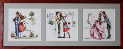 Вышивки «Прогулка», «Свидание» и «Свадьба», молю, помогите №47771