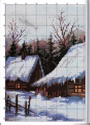 Красивые вышивки с небольшой цветовой гаммой №48386