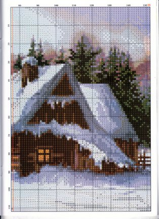 Красивые вышивки с небольшой цветовой гаммой №48387