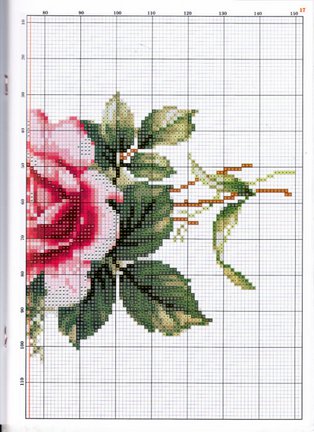 Красивые вышивки с небольшой цветовой гаммой №48389