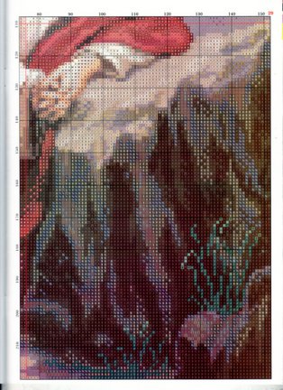 Красивые вышивки с небольшой цветовой гаммой №48395