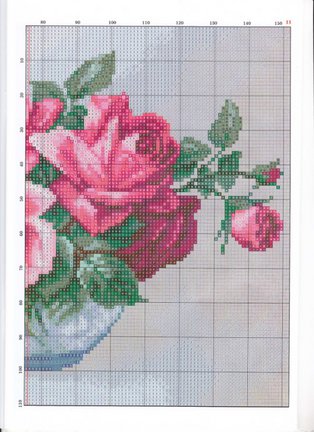 Красивые вышивки с небольшой цветовой гаммой №48418