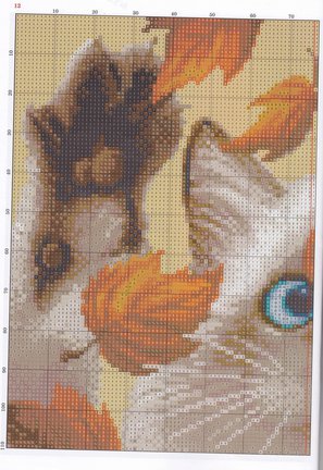 Красивые вышивки с небольшой цветовой гаммой №48461