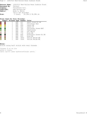 Делюсь схемами: Подушки №48612