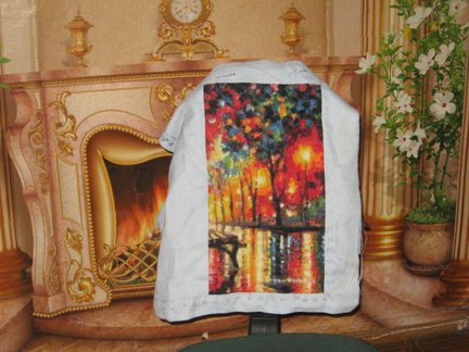 Процесс «Скамейка в парке», худ. Леонид Афремов №49309