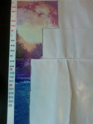 Алмазная вышивка в процессе №55217