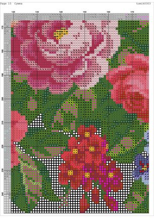 Схема вышивки кошелька №57629