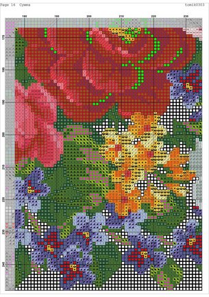 Схема вышивки кошелька №57630