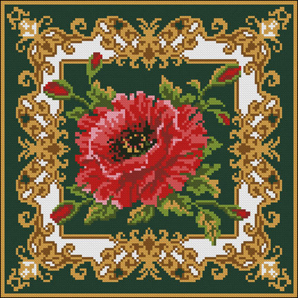 Как сделать подушку из вышивки? №63155