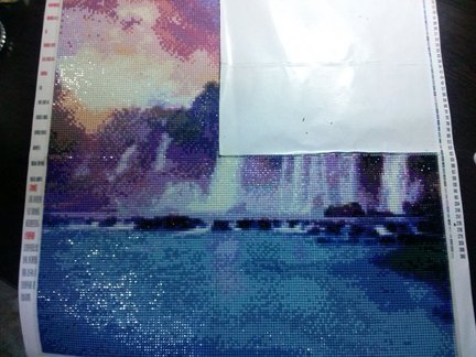 Алмазная вышивка в процессе №65366