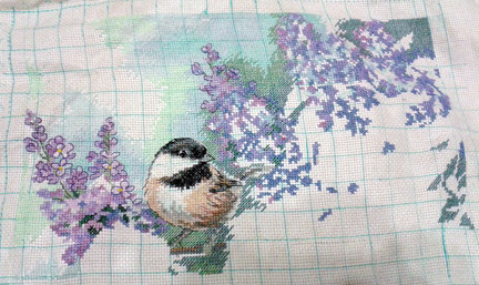 Новый процесс: «Синицы и сирень» №68266