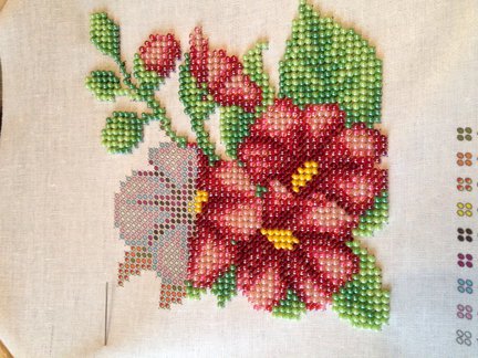 Вышивка бисером. Цветы. №71484
