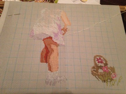 Девочка с цветами от Janlynn №72126