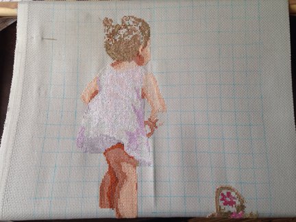 Девочка с цветами от Janlynn №72871