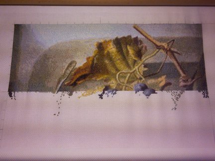 Натюрморт с виноградом и грушами №93511