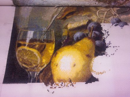 Натюрморт с виноградом и грушами №94861