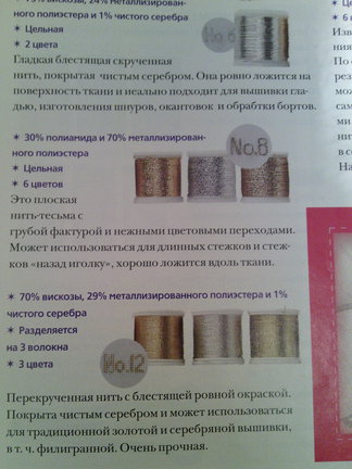 Блестящая работа. Металлизированные нитки. №96101
