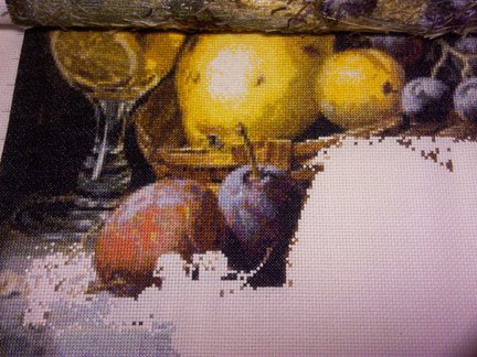 Натюрморт с виноградом и грушами №97010