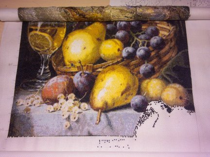 Натюрморт с виноградом и грушами №99818